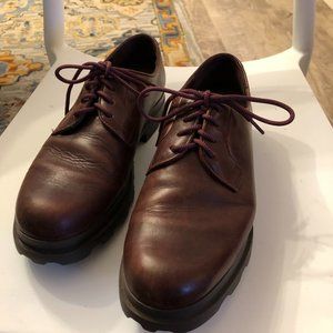 Camper Lug Sole Lace Up Loafer- Burgundy Leather 39